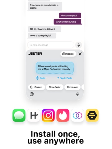 Jester - Texting Keyboard iPad screenshot