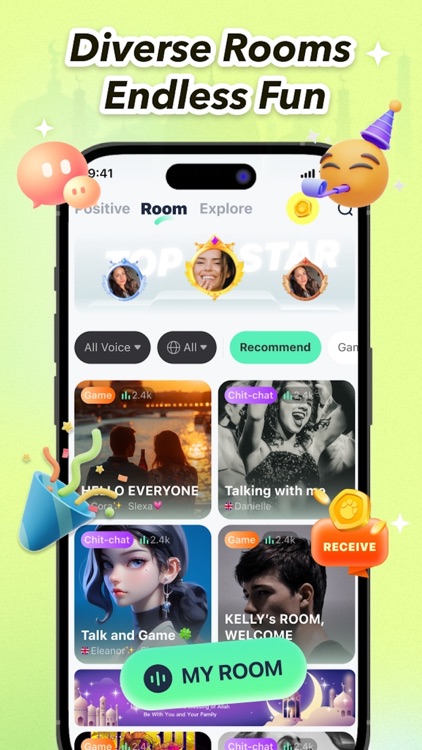 Sona: Party Room Group Chat