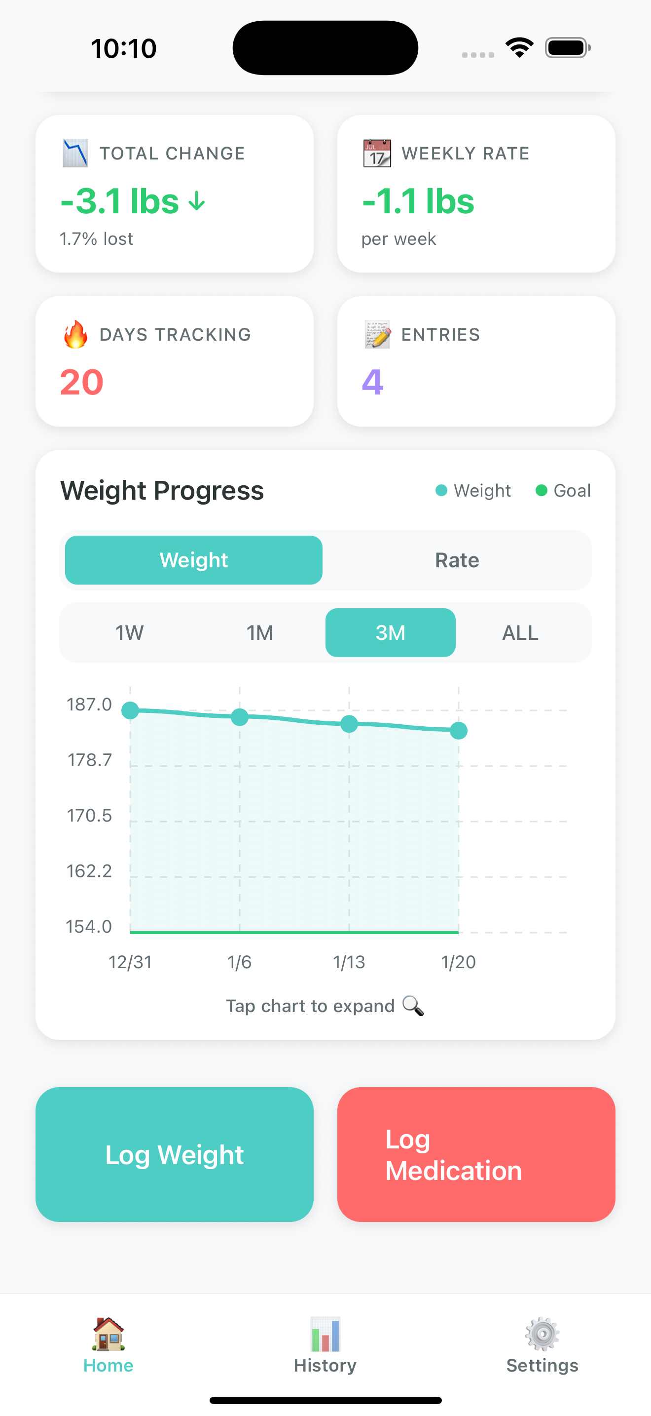BK Weight Tracker screenshot 7