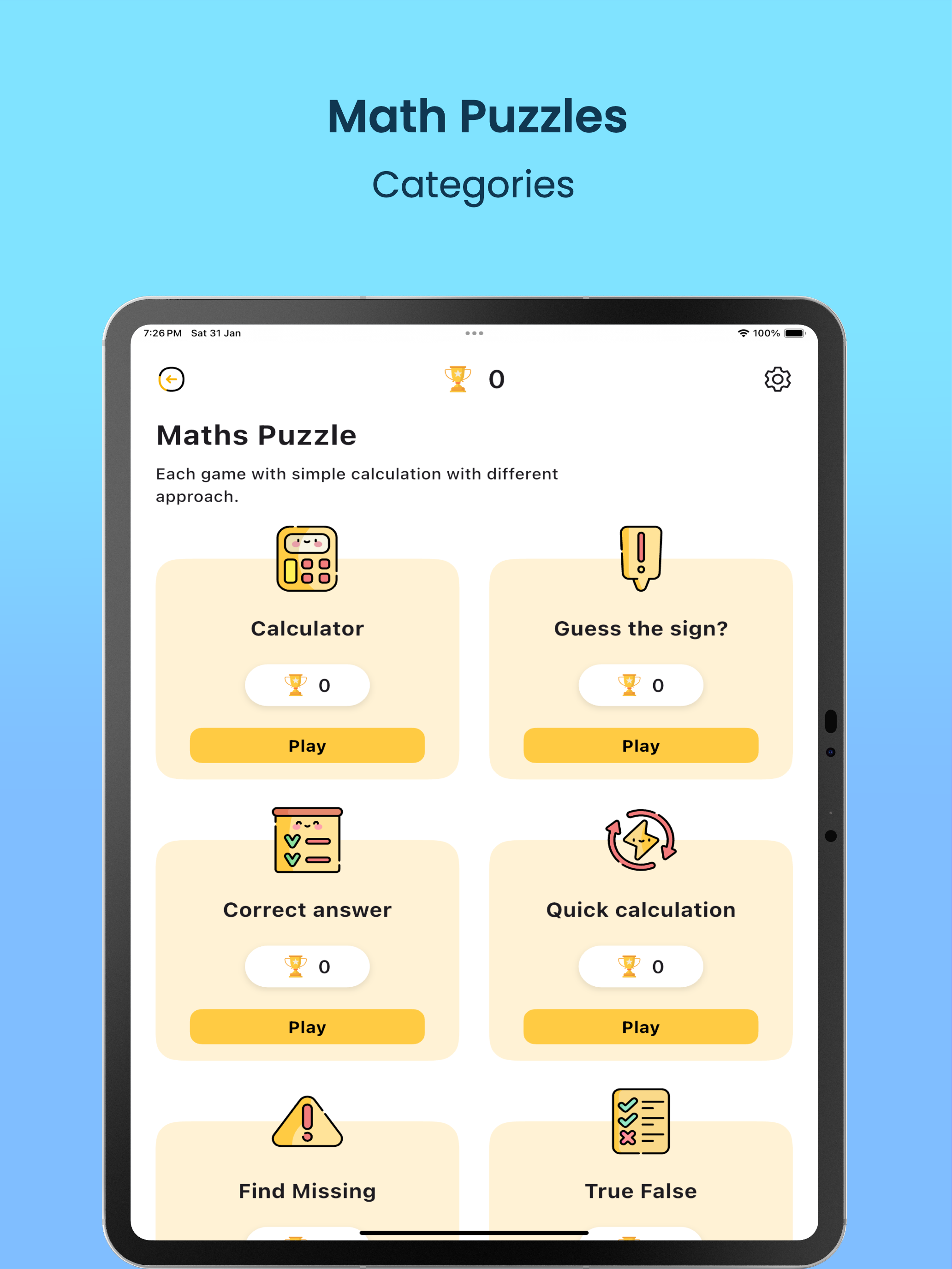 Maths Puzzle Game