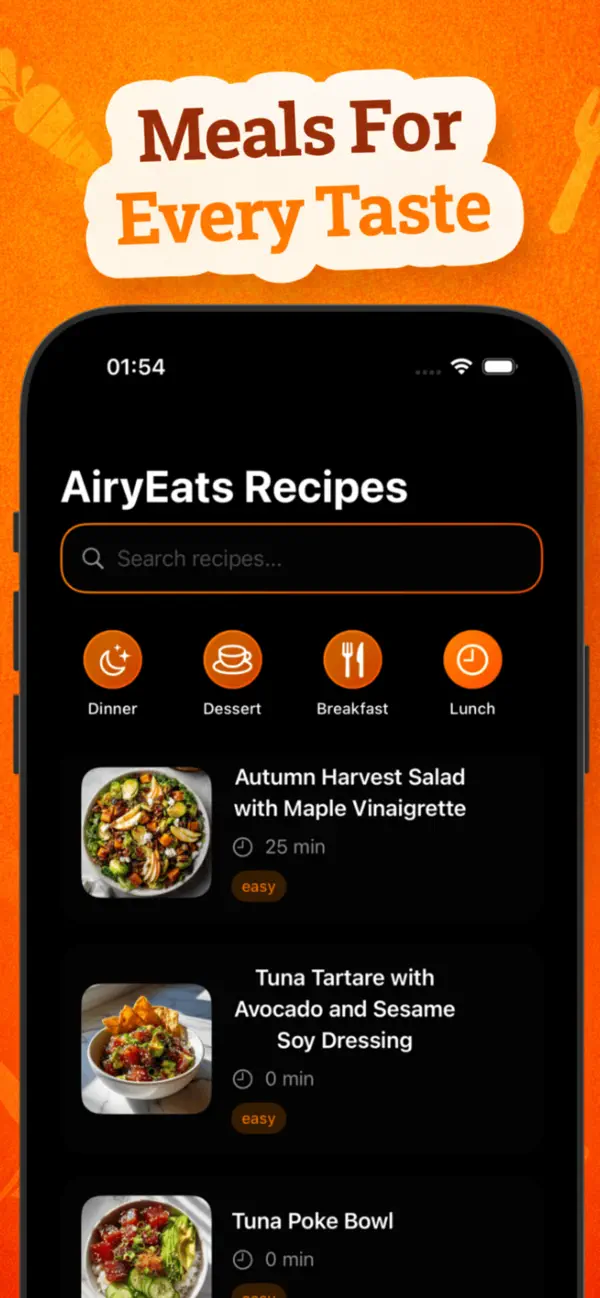 Screenshot #2 pour AiryEats: Recipes & cook book