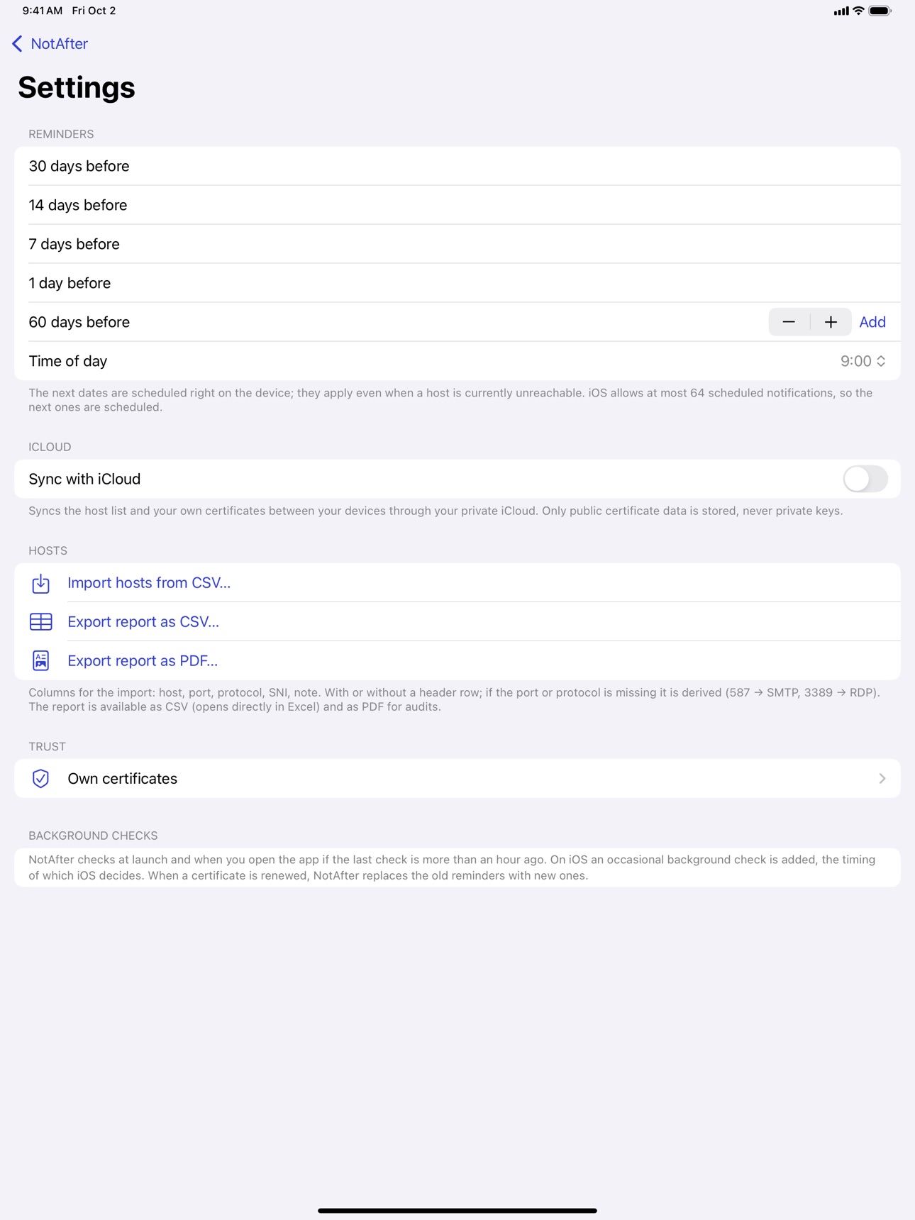 Screenshot 7 of NotAfter: TLS Monitor