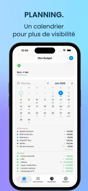My Budget - Abonnements screenshot 3