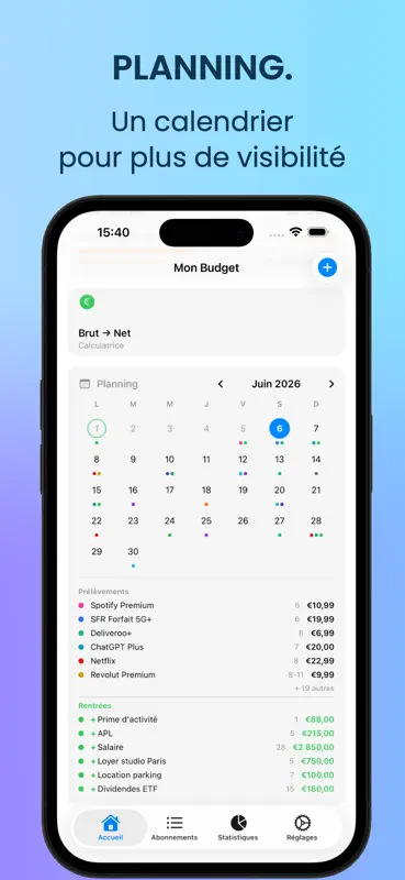 My Budget - Abonnements screenshot 3 of 5