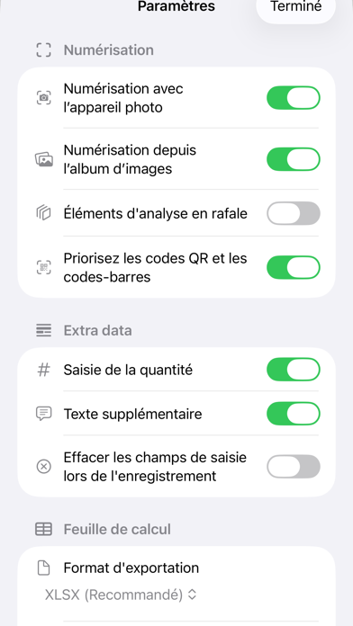 Screenshot #3 pour Scan Sheets: QR & codes