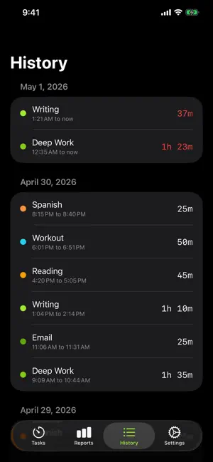 Planck Timer screenshot 3