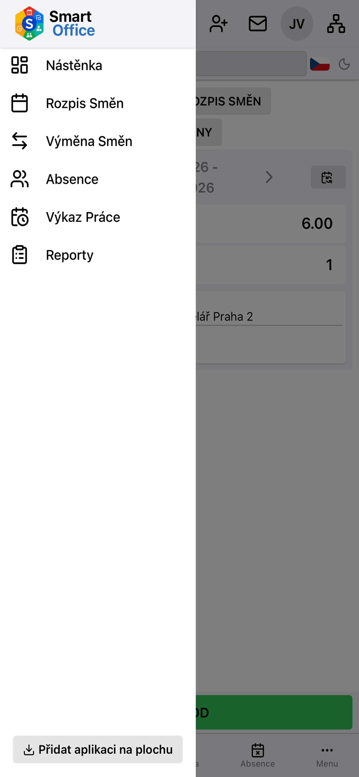SmartOffice Dochazka