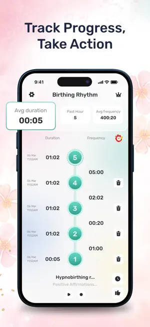 Birthing Contraction Counter screenshot 2