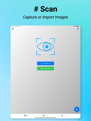 AI Image to Text OCR Scanner iPad screenshot