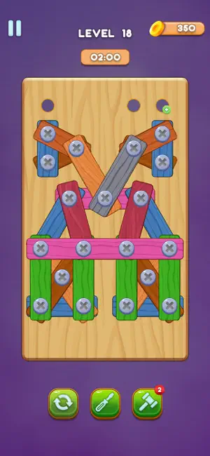 Unscrew Wood Puzzle: Screw Jam screenshot 2