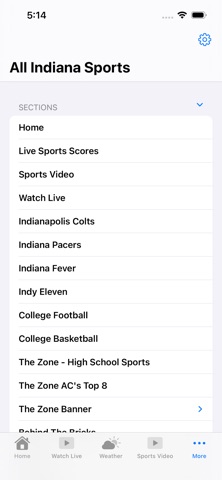 All Indiana Sports iPhone screenshot