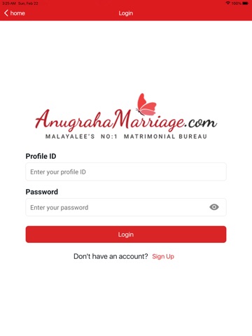Anugraha Matrimony iPad screenshot