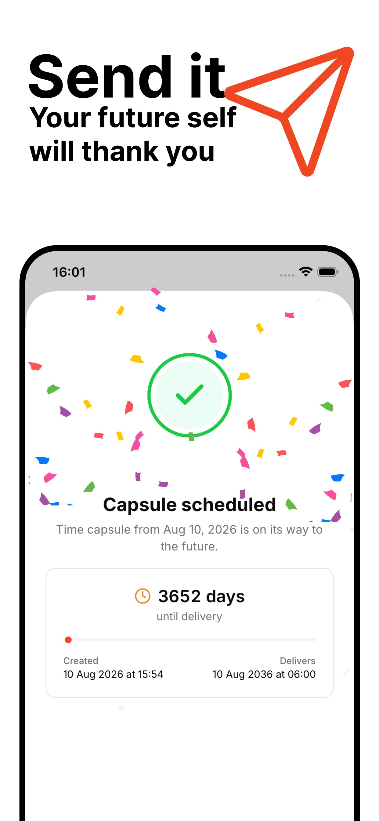 Screenshot 4 of EmailToFuture Time Capsules