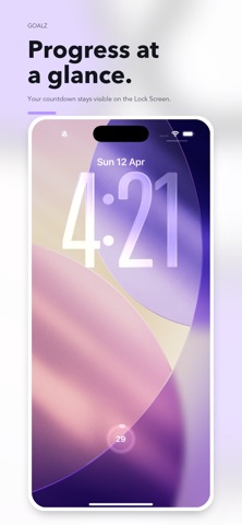 Goalz: Goal Countdown Widget screenshot