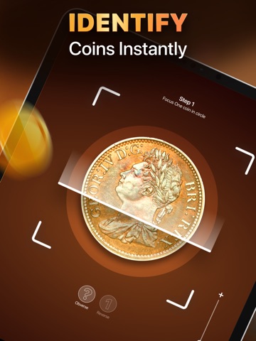 Coin Identifier & Scanner App iPad screenshot