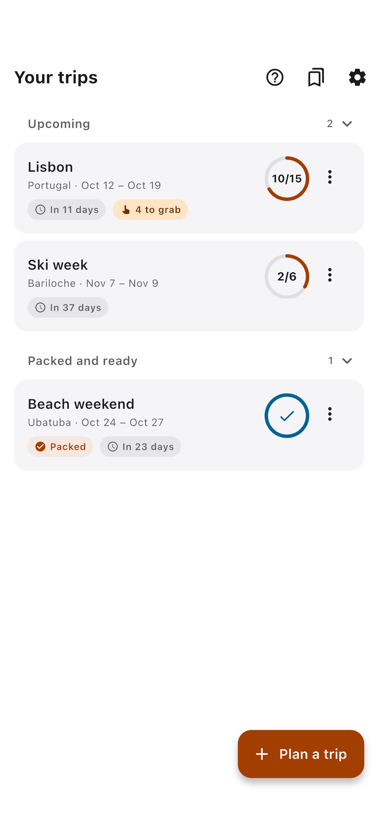Screenshot 7 of Pack Your Bags Checklist