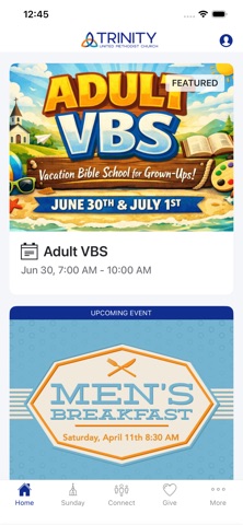 Trinity UMC - Arlington app screenshot