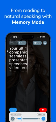 Teleprompter Recording Coach Screenshot 2 of 4