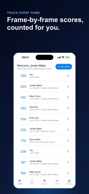 Bowling Tracker: Score Stats screenshot 1