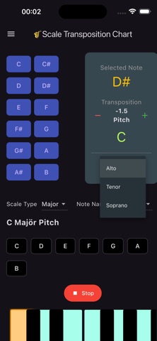 Saxophone Transpose screenshot