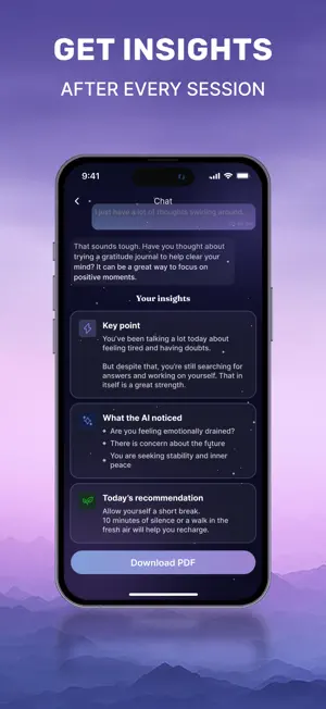 AI Therapy: Self Reflection screenshot 3