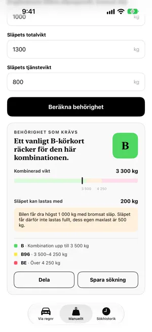 Släpvagnskollen screenshot 2