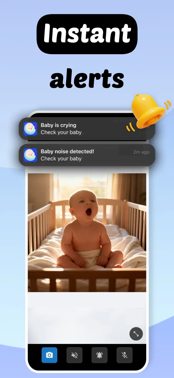 Screenshot #3 pour Babyphone Caméra App: NannyCam