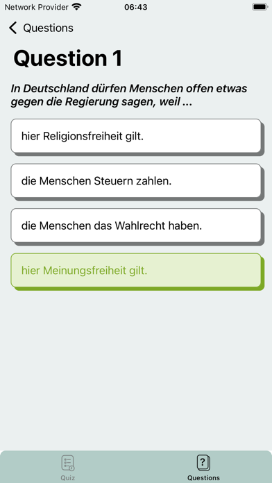 Einbuergerungsquiz Screenshot