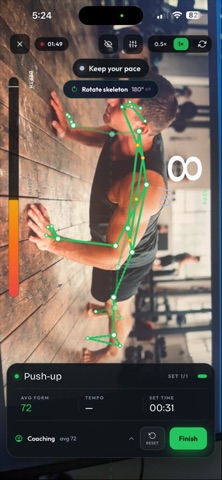 Kalox - Calisthenics Tracker iPhone screenshot