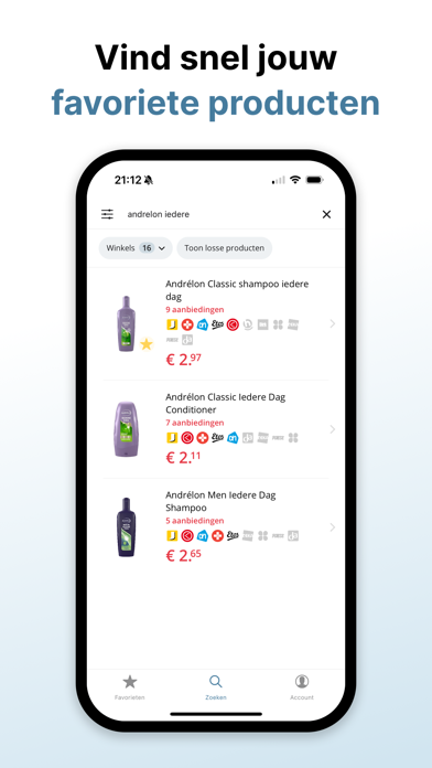 Promo aanbiedingen & kortingen Screenshot