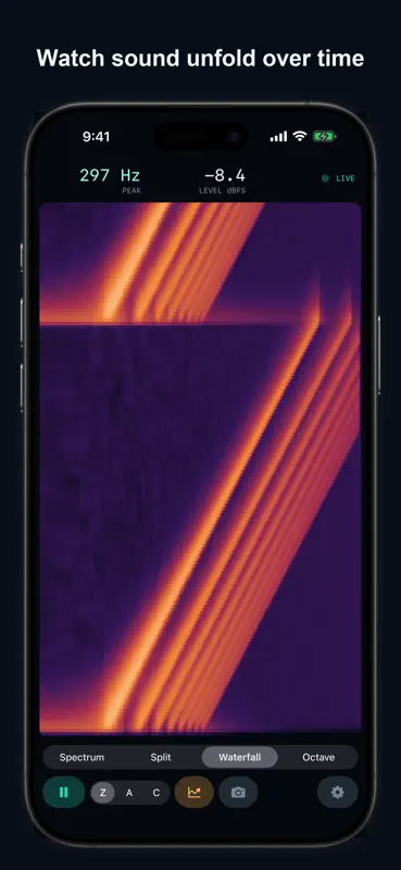 SonoSpec: Audio Spectrum RTA screenshot 2 of 10