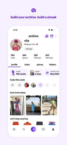 archive: outfit tracker Screenshot 2 of 5