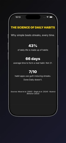 Done Daily - Habit Tracker iPhone screenshot