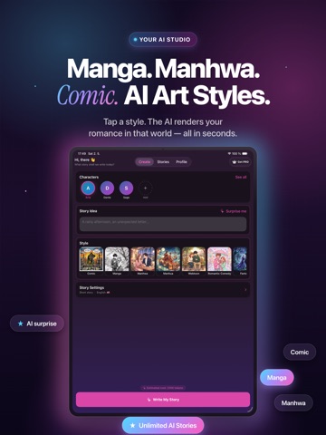 Novela: Romance Stories iPad screenshot