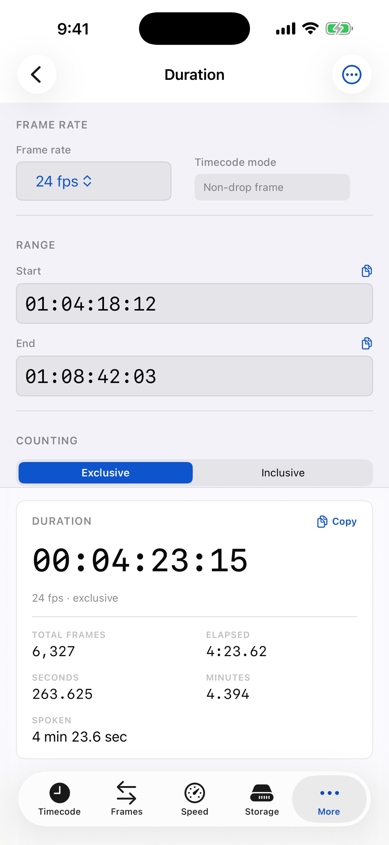 Screenshot 2 of FrameMath: Timecode Tools