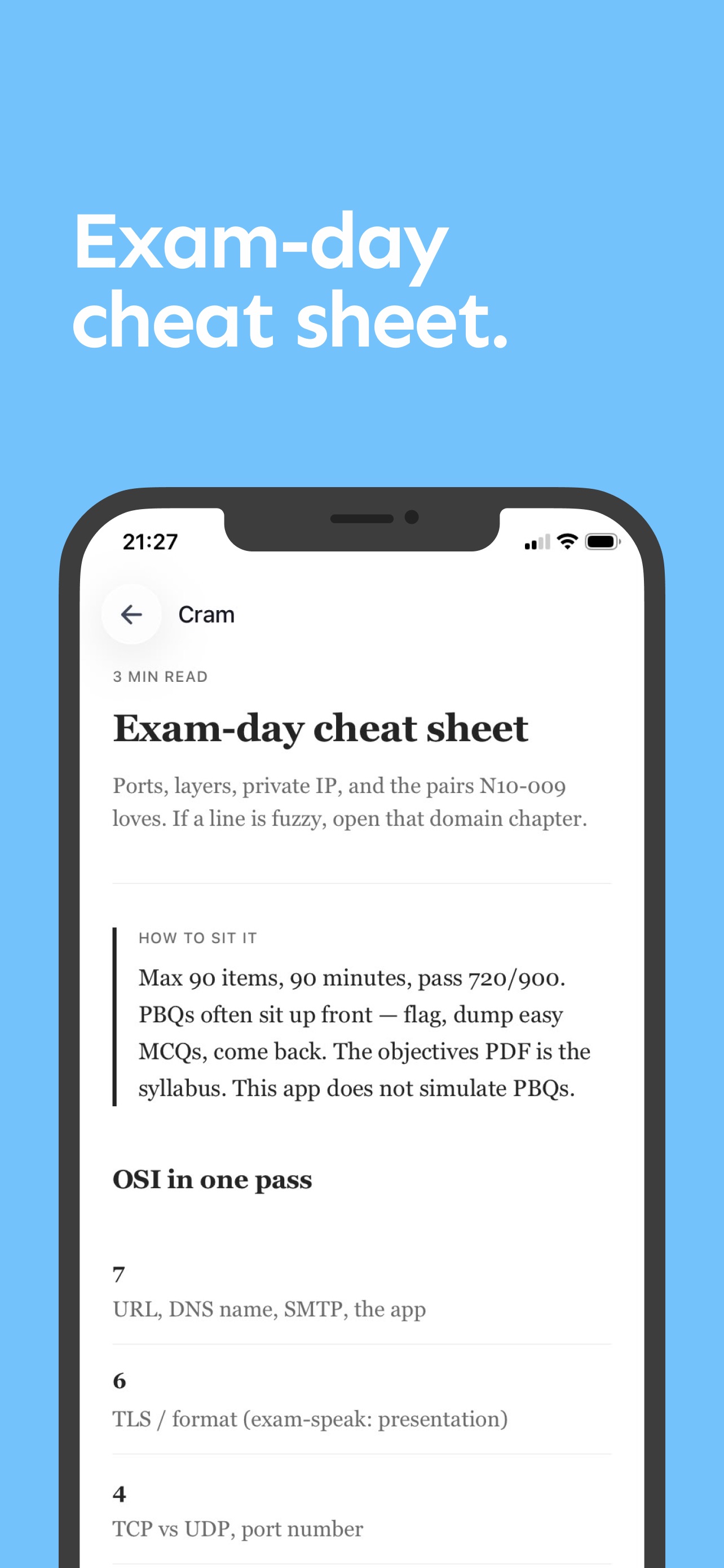 Screenshot 5 of Network+ Practice Exams