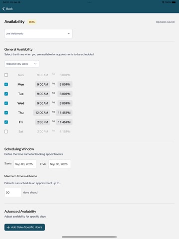 ProFile Aesthetic Management iPad screenshot