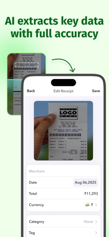 Zimburse - Receipt scanner screenshot