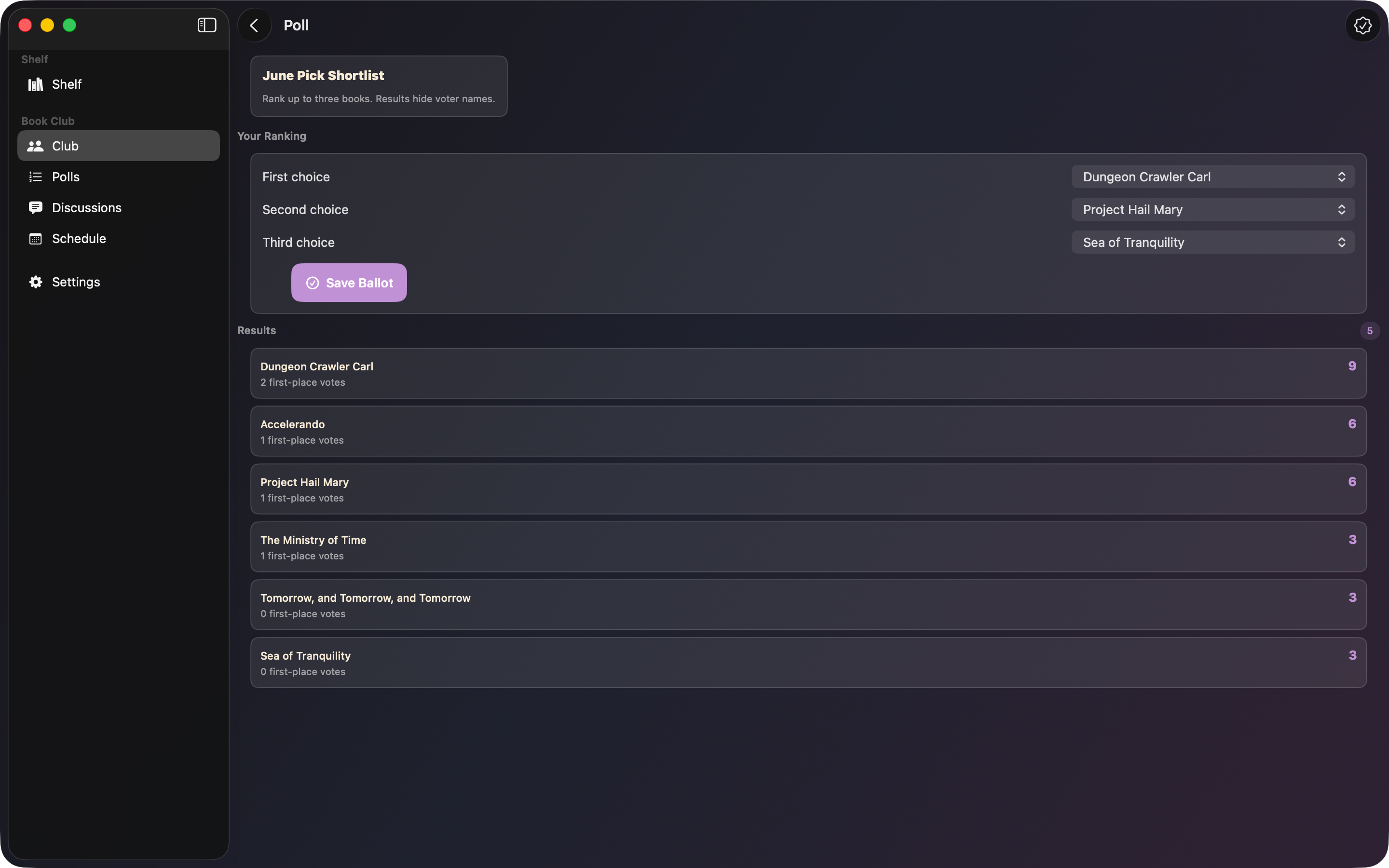 BookLoom: Book Club Planner screenshot 18