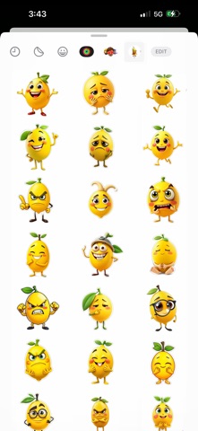 Curious Lemon Stickers screenshot
