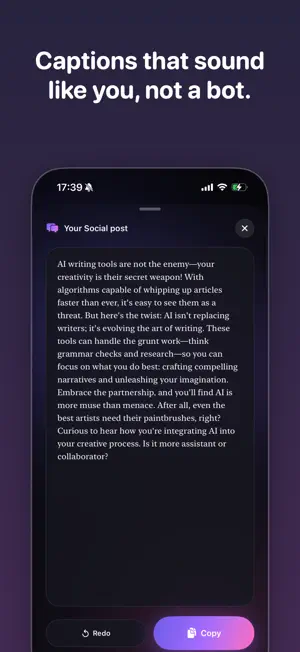 AI Copywriter - Caption Writer screenshot 2