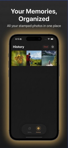 Timestamp Camera - Photo Date iPhone screenshot