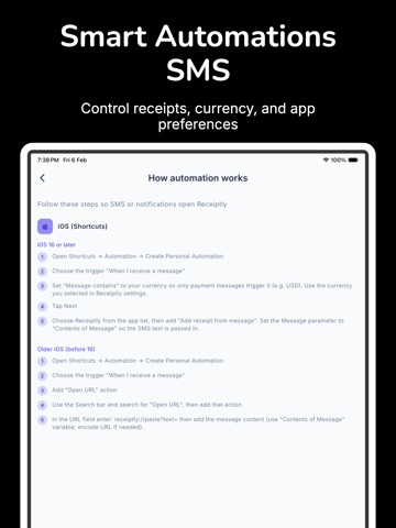Receiptly : AI Expense Tracker iPad screenshot
