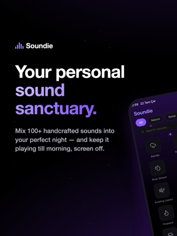 Soundie: Sleep & Focus Sounds iPad screenshot