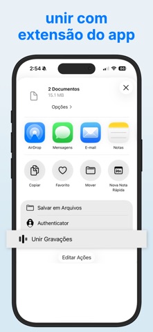 Unir Gravações screenshot 2