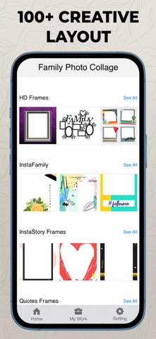 Family Tree Collage Maker iPhone screenshot