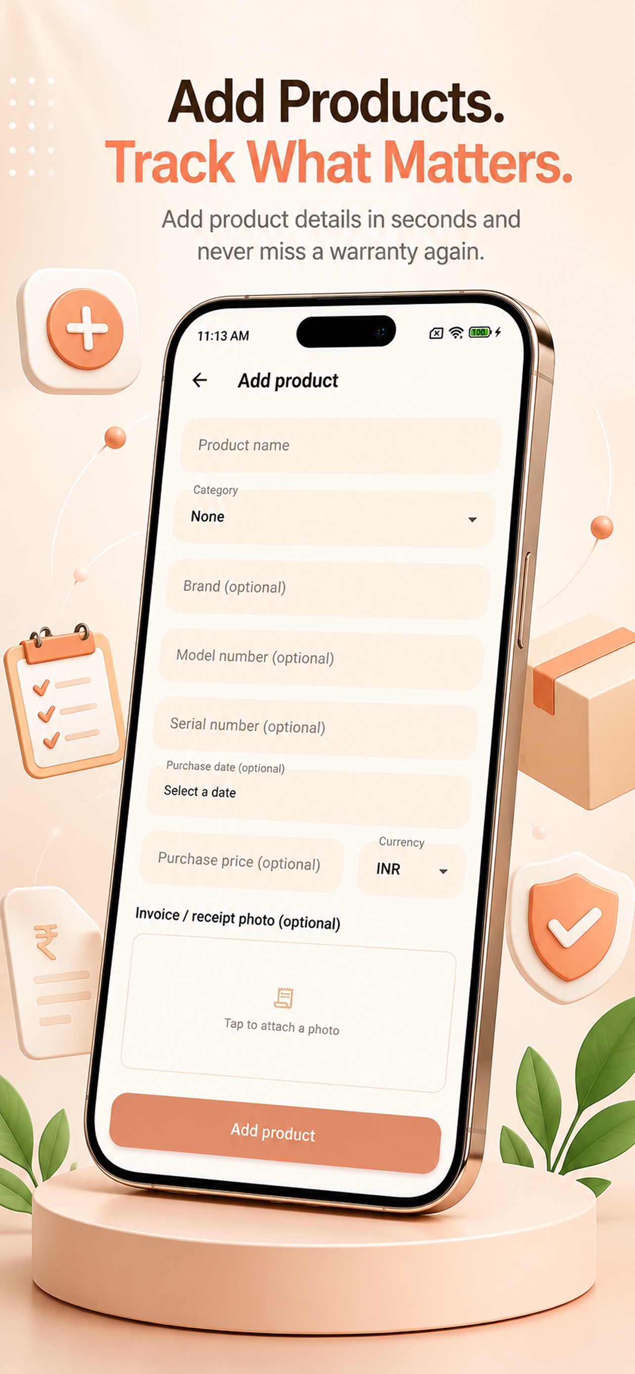 Screenshot 3 of Warranty Tracker Reminders App