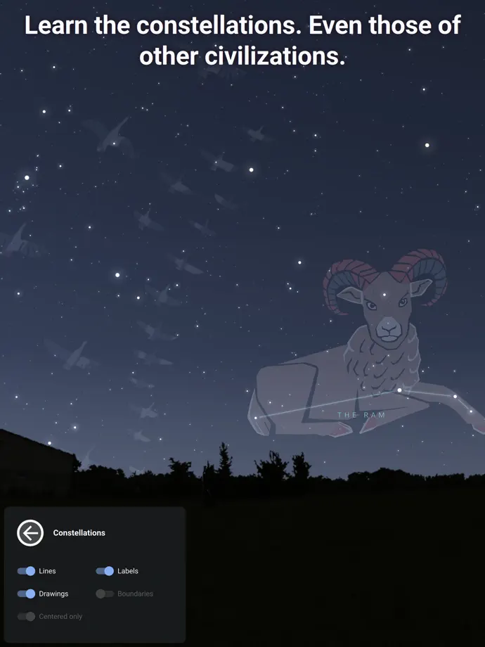 Stellarium Mobile iPad screenshot 3