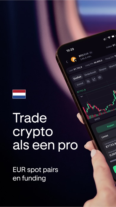 Kraken Pro: Crypto Trading iPhone app afbeelding 1
