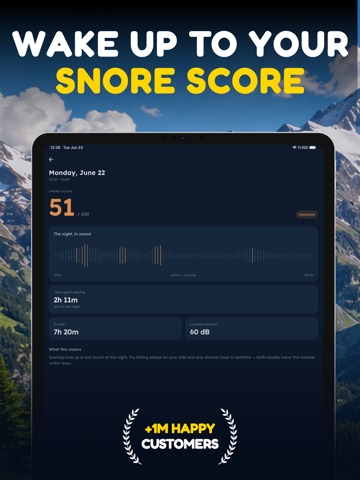 SnoreWise: Snore Tracker iPad screenshot
